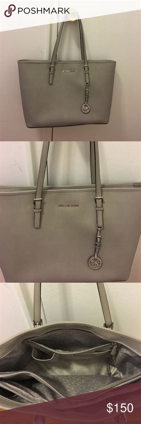 michael kors multifunction tote grey